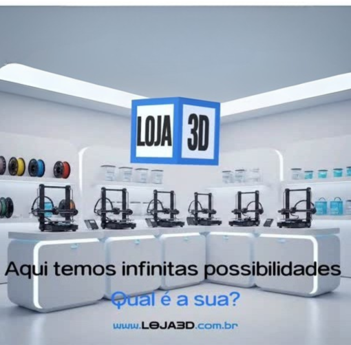 Filamento, resina e futuro: modelando sonhos na Loja 3D