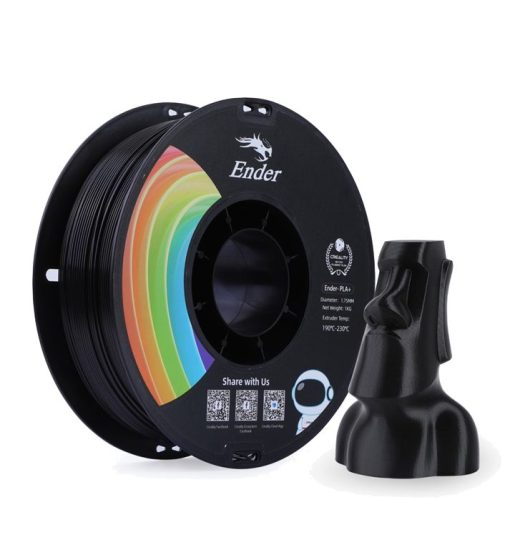 Filamento – Ender+ PLA – Preto – 1kg – 1.75mm – Creality