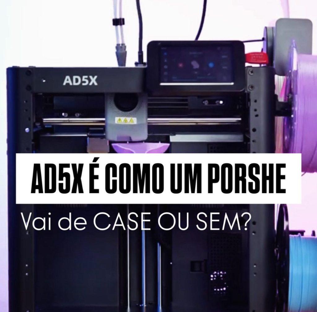 Flashforge AD5X: com case ou sem? Saiba qual escolher