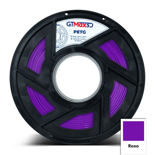 Filamento PETG - Roxo - PETG  - GTMax 3D - 1.75 mm - 1 KG