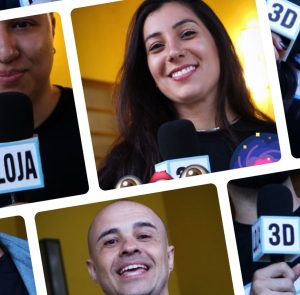 Pessoas da equipe da Loja 3D a resumem em uma palavra