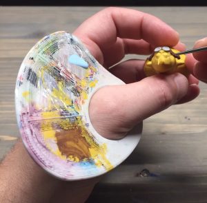 paleta pequena de pintura