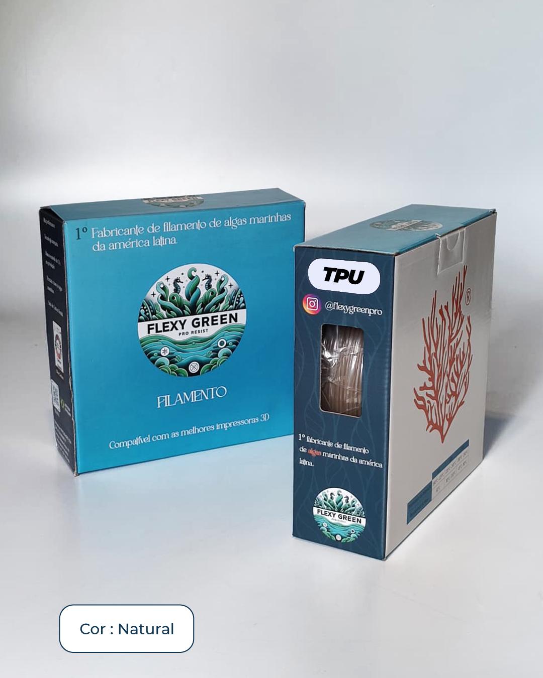 Filamento – Flex Tpu – Shore 92a – Natural – Flexy Green - Imagem 2