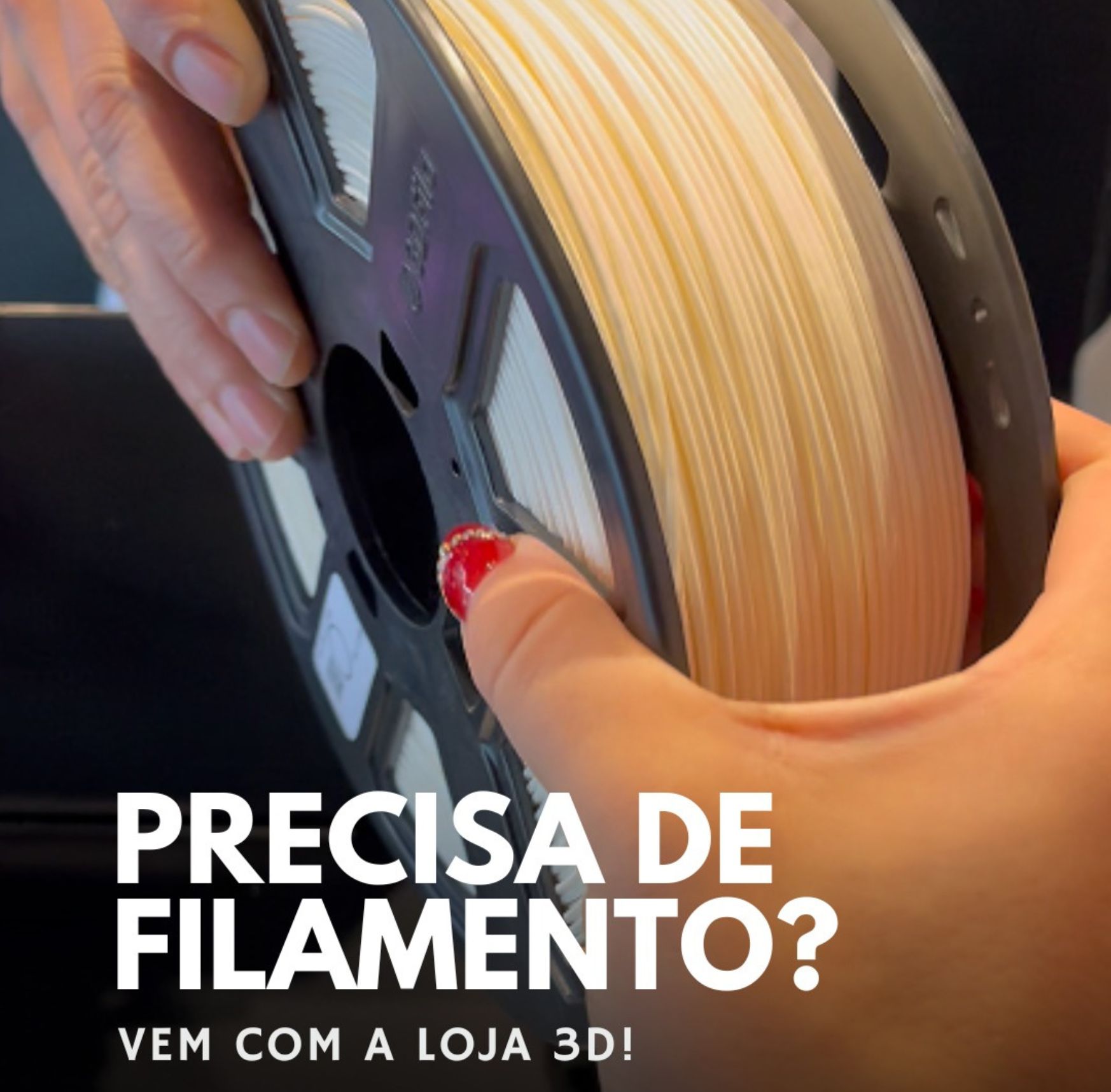 Precisa de filamento? Vem com a Loja 3D