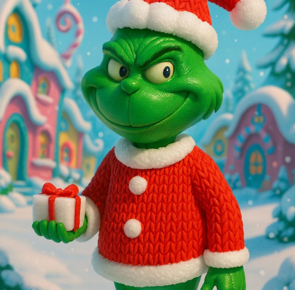 Grinch na Loja 3D: do filamento à arte final