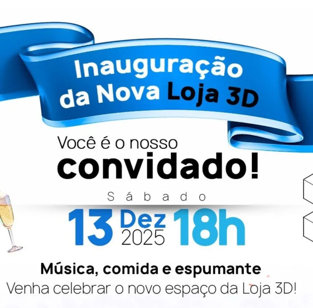 Inauguração da nova Loja 3D em Brasília: venha celebrar!
