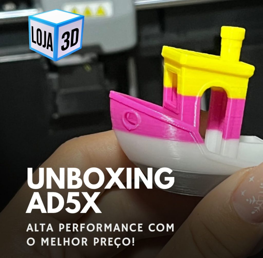 Unboxing AD5X: impressora 3D veloz ideal para este Natal