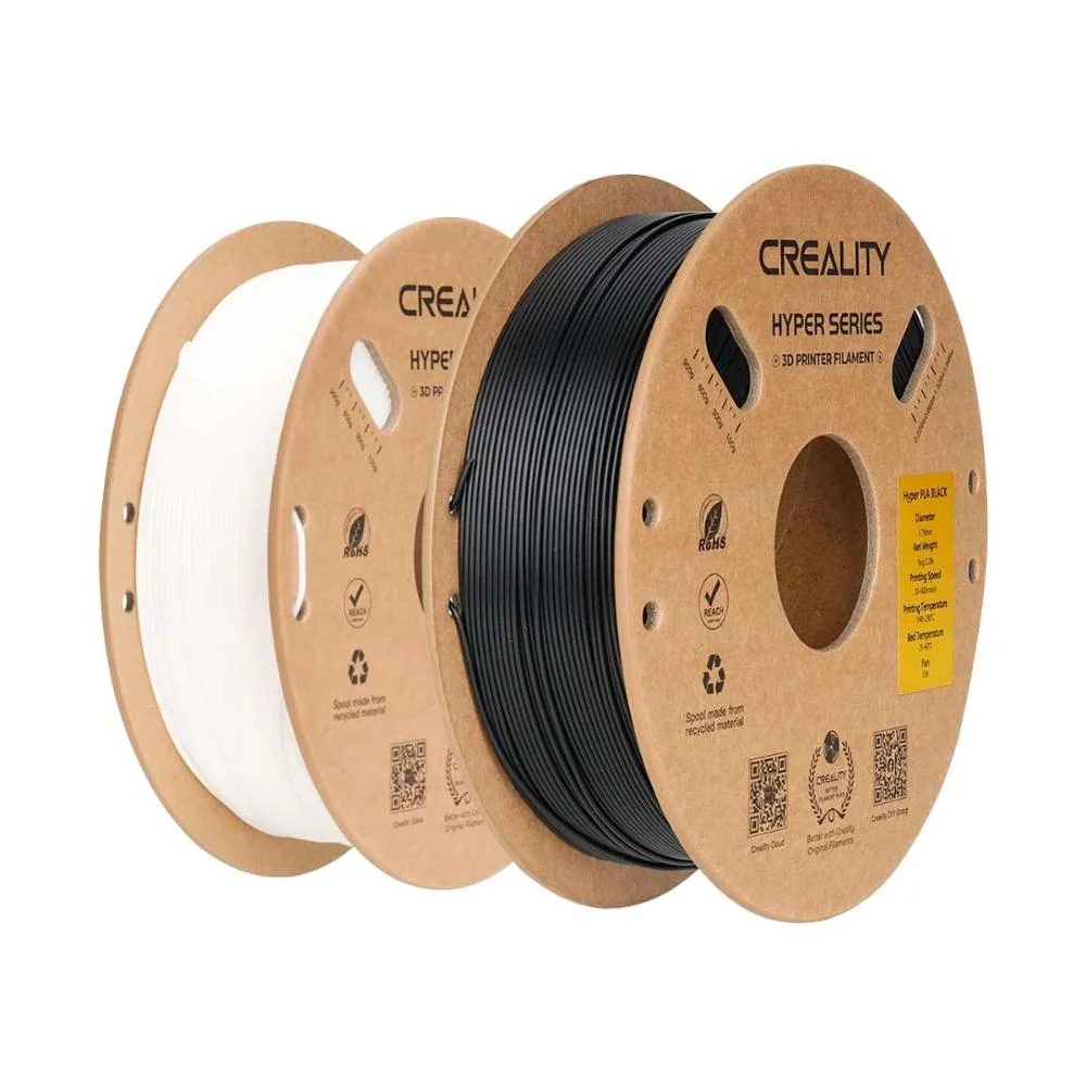 Filamento – Hyper – PLA – Preto + Branco – 2un – 1.75mm – Creality