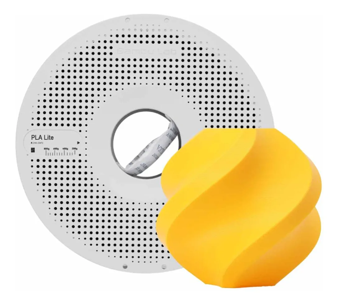 Filamento – PLA Lite – Amarelo Girassol – 1.75mm – 1kg – Bambu Lab