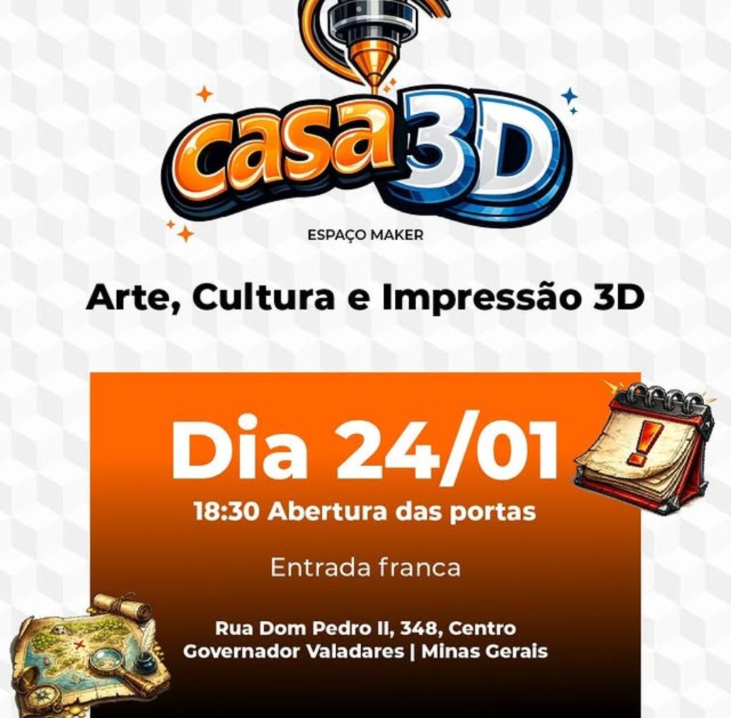 Loja 3D inauguração Casa 3D
