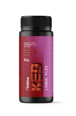 Resina pra impressão 3D - Flex A - Preto - 1Kg - KED