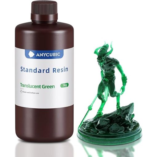 Resina para impressão 3D – Translúcida – Verde – Anycubic