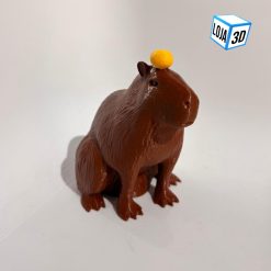 Capivara com fruta na cabeça | Impressão 3D | Loja 3D
